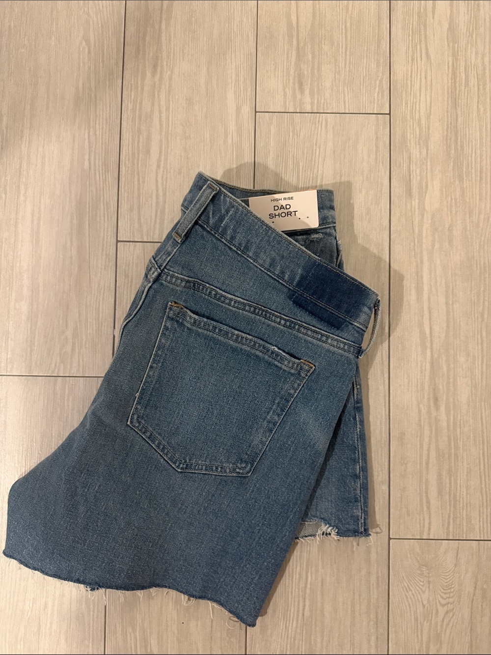 Abercrombie Dad Short High-Rise Denim Shorts